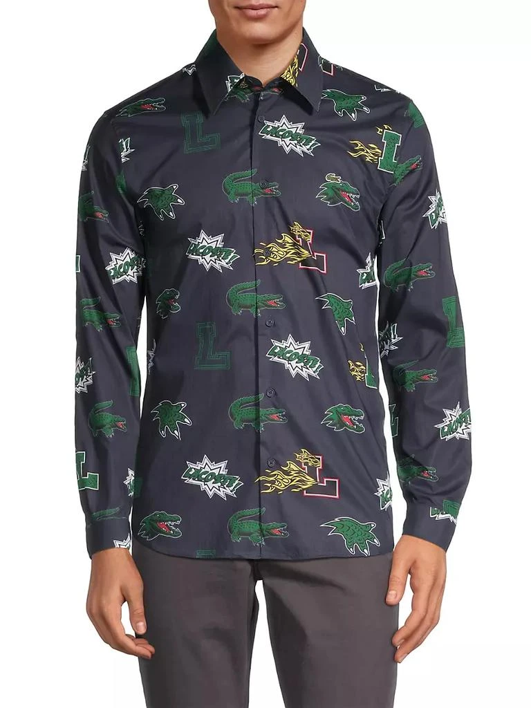 商品Lacoste|Crocodile Comic-Print Shirt,价格¥558,第3张图片详细描述