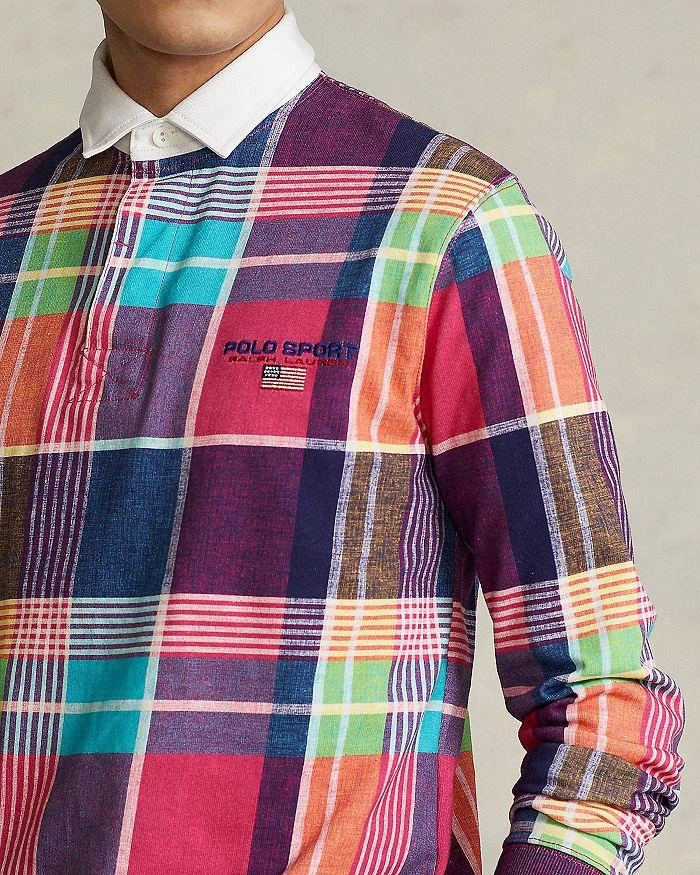 商品Ralph Lauren|Cotton Madras Plaid Classic Fit Rugby Shirt ,价格¥441,第5张图片详细描述