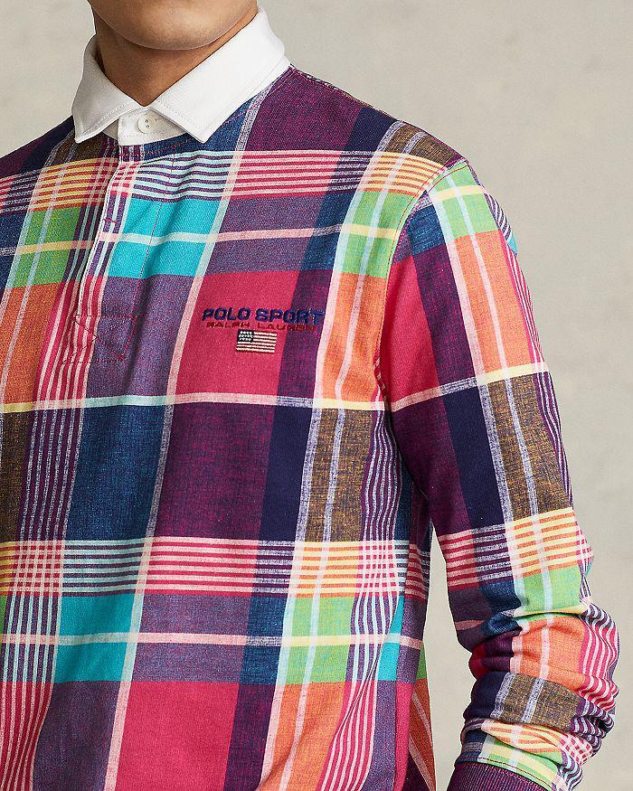 商品Ralph Lauren|Cotton Madras Plaid Classic Fit Rugby Shirt,价格¥612,第7张图片详细描述