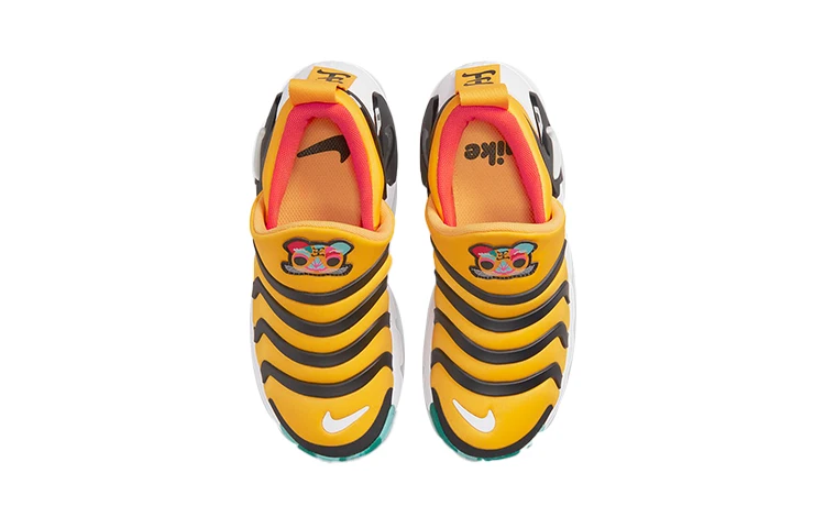 商品[国内直发] NIKE|[预售3天]Dynamo GO SE 毛毛虫 防踢耐磨 低帮 运动休闲鞋 黄黑色 中小童,价格¥390,第5张图片详细描述