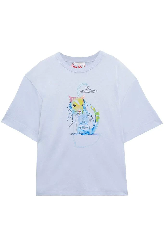 商品Chloé|Printed cotton-jersey T-shirt,价格¥1079,第3张图片详细描述