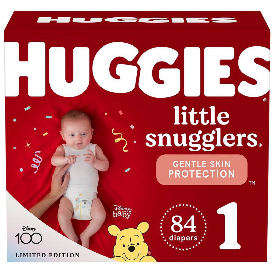 商品Huggies Little Snugglers|Baby Diapers Size 1 (ct 84),价格¥224,第1张图片