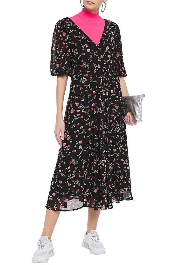 商品Ganni|Elm floral-print georgette midi dress,价格¥526,第2张图片详细描述