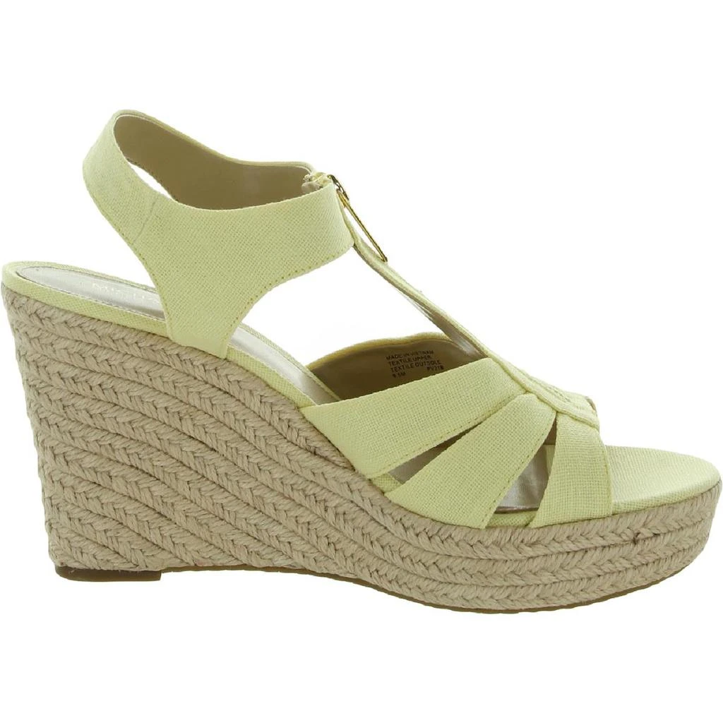 商品Michael Kors|MICHAEL Michael Kors Womens Berkley Canvas Slingback Wedge Sandals,价格¥169,第4张图片详细描述