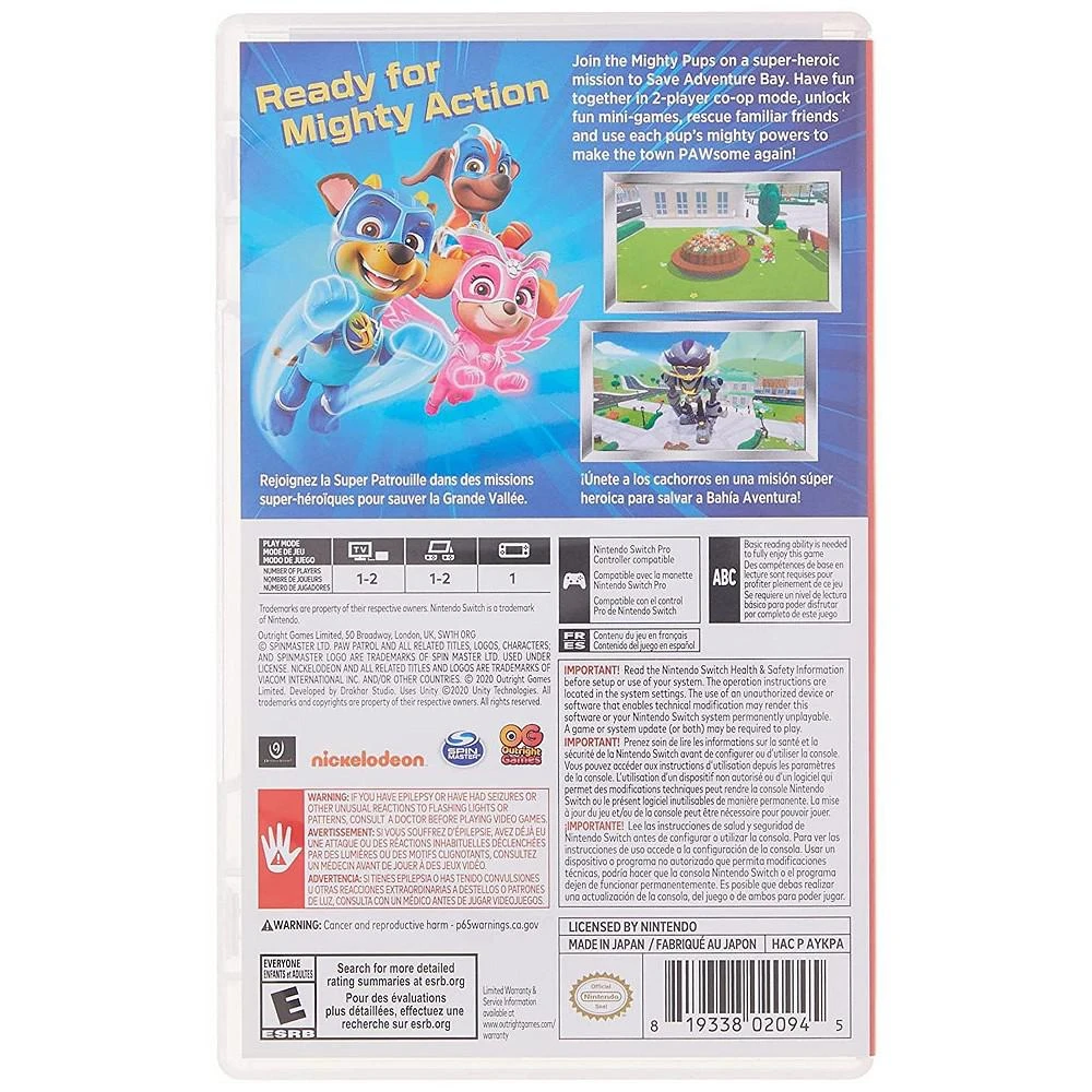 商品U & I Entertainment|Paw Patrol Mighty Pups Save Adventure Bay - Nintendo Switch,价格¥261,第3张图片详细描述