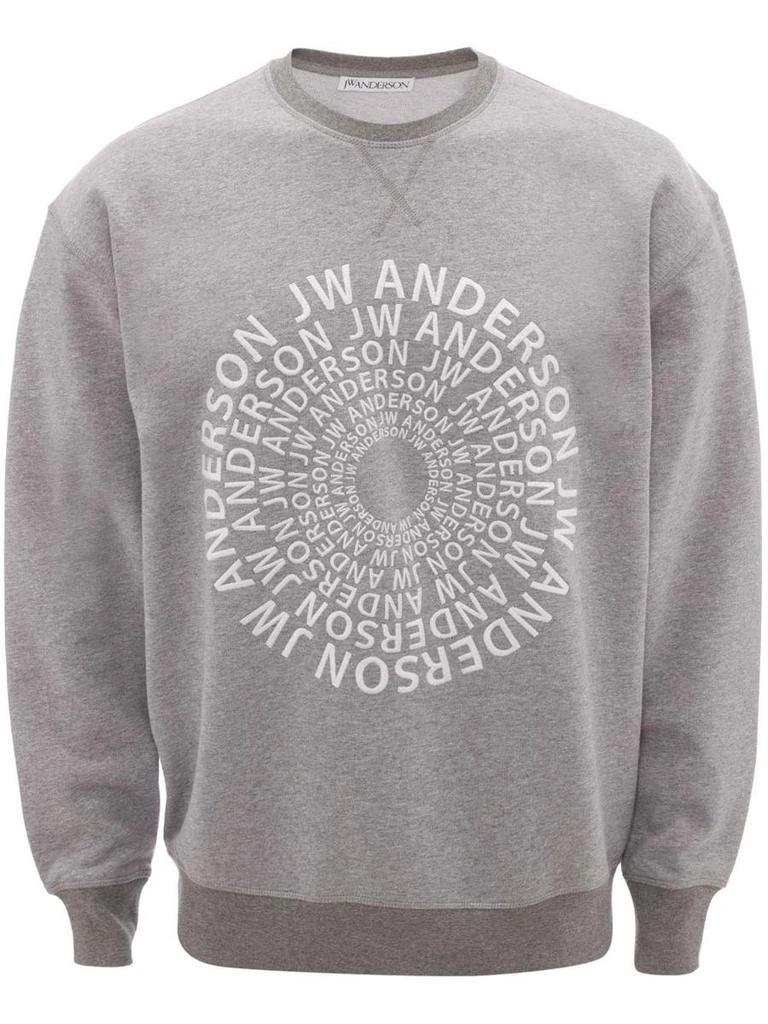 商品JW Anderson|J.W. ANDERSON Swirl logo embroidered sweatshirt,价格¥1484,第1张图片