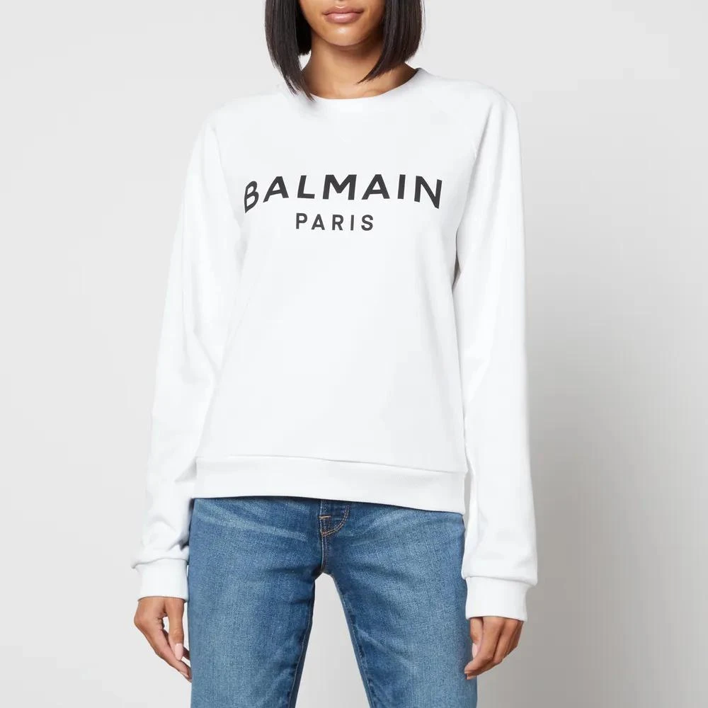商品Balmain|Balmain Logo-Print Cotton-Jersey Sweatshirt,价格¥3179,第1张图片