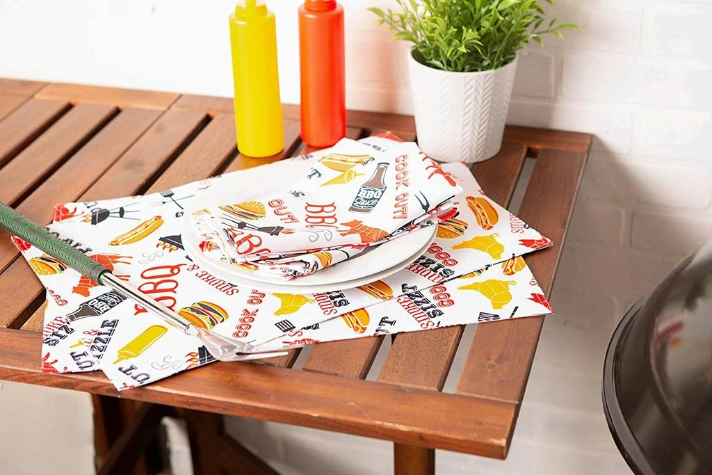 商品DII|Outdoor BBQ Fun Napkin (Set of 6),价格¥274,第5张图片详细描述