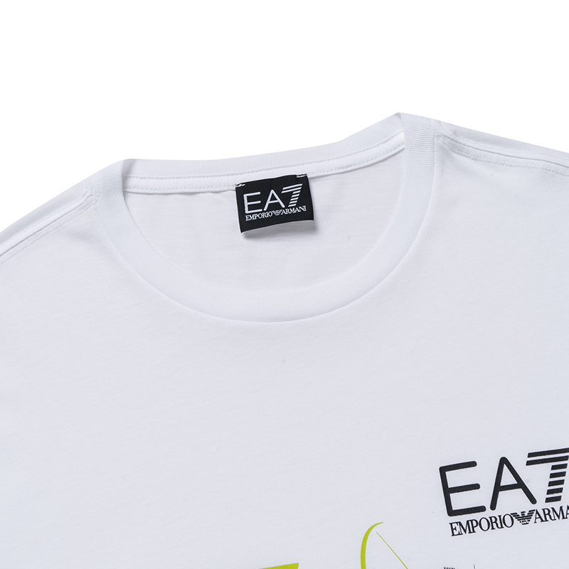 Emporio Armani 安普里奥 阿玛尼 男士白色印花短袖T恤 3ZPT48-PJM9Z-1100商品第4张图片规格展示