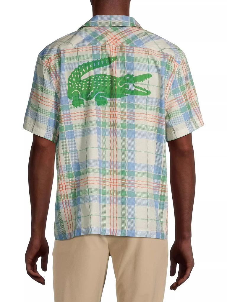 商品Lacoste|Crocodile Logo Check Camp Shirt,价格¥709,第5张图片详细描述