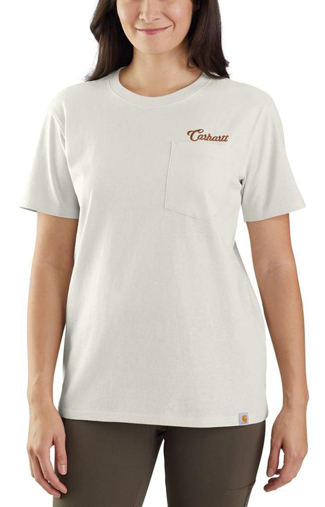 (105401) Loose Fit HW Short Sleeve Script Graphic T-Shirt - Amethyst Fog商品第1张图片规格展示
