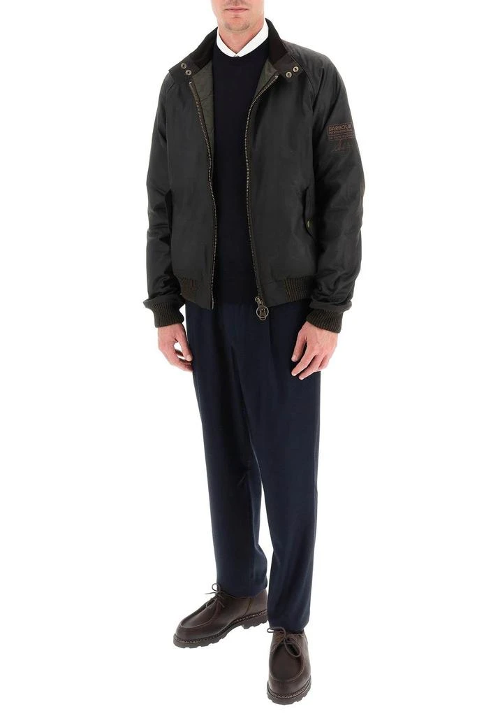 商品Barbour|'MERCHANT' BOMBER JACKET IN COATED COTTON,价格¥2992,第2张图片详细描述