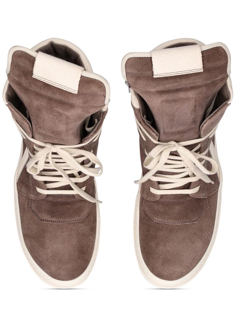 商品Rick Owens|Geobasket Leather High Top Sneakers,价格¥8429,第6张图片详细描述