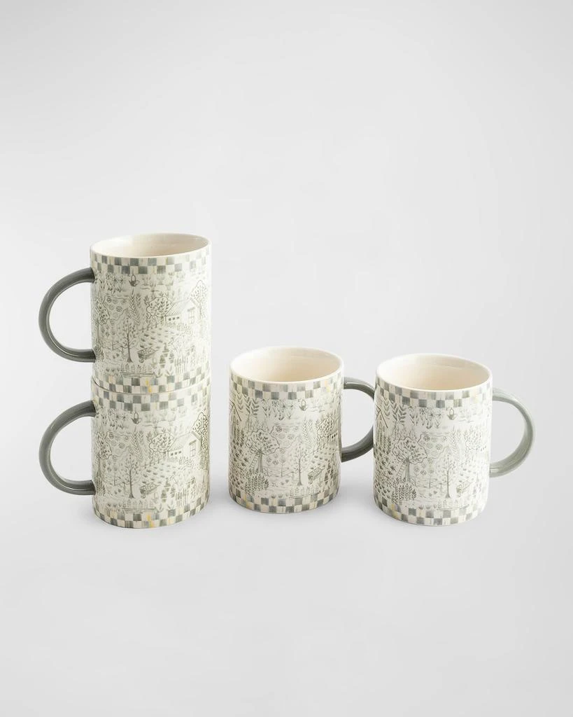 商品MacKenzie-Childs|Sterling Cottage Mugs, Set of 4,价格¥1154,第3张图片详细描述