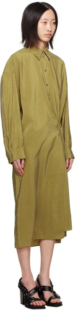 商品Lemaire|Green Twisted Midi Dress,价格¥3015,第2张图片详细描述