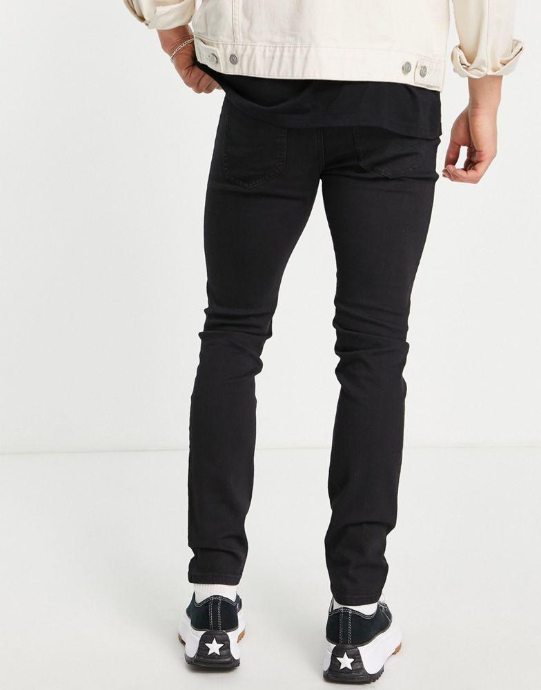 Lee Malone skinny fit jeans in black rinse - BLACK商品第3张图片规格展示