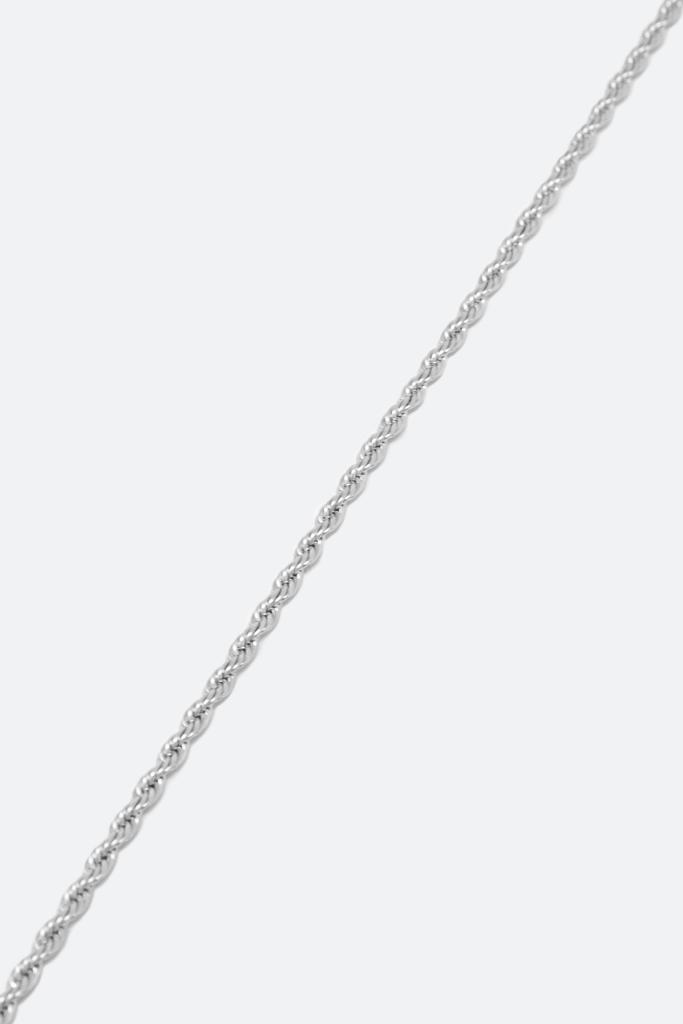 A3 Long Rope Chain - Silver商品第3张图片规格展示