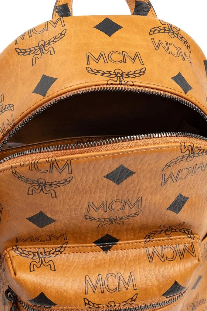 商品MCM|MCM All-Over Logo Printed Zipped Backpack,价格¥6994,第4张图片详细描述