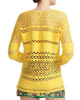 商品Maje|Melisse Crocheted Cotton Mesh 镂空针织衫,价格¥1009,第2张图片详细描述