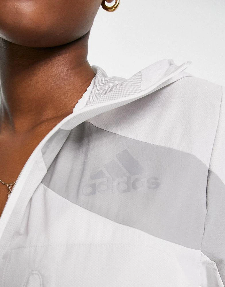 商品Adidas|adidas Adizero marathon jacket in white,价格¥555,第3张图片详细描述
