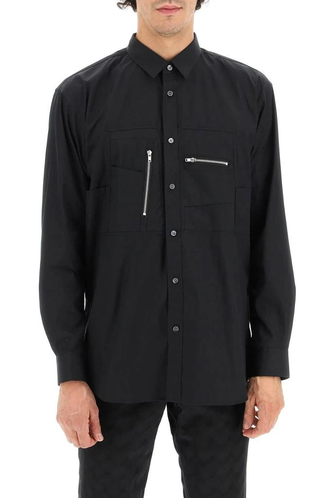 商品Comme des Garcons|Comme des Garçons Shirt Zip Detailed Buttoned Shirt,价格¥2201,第2张图片详细描述