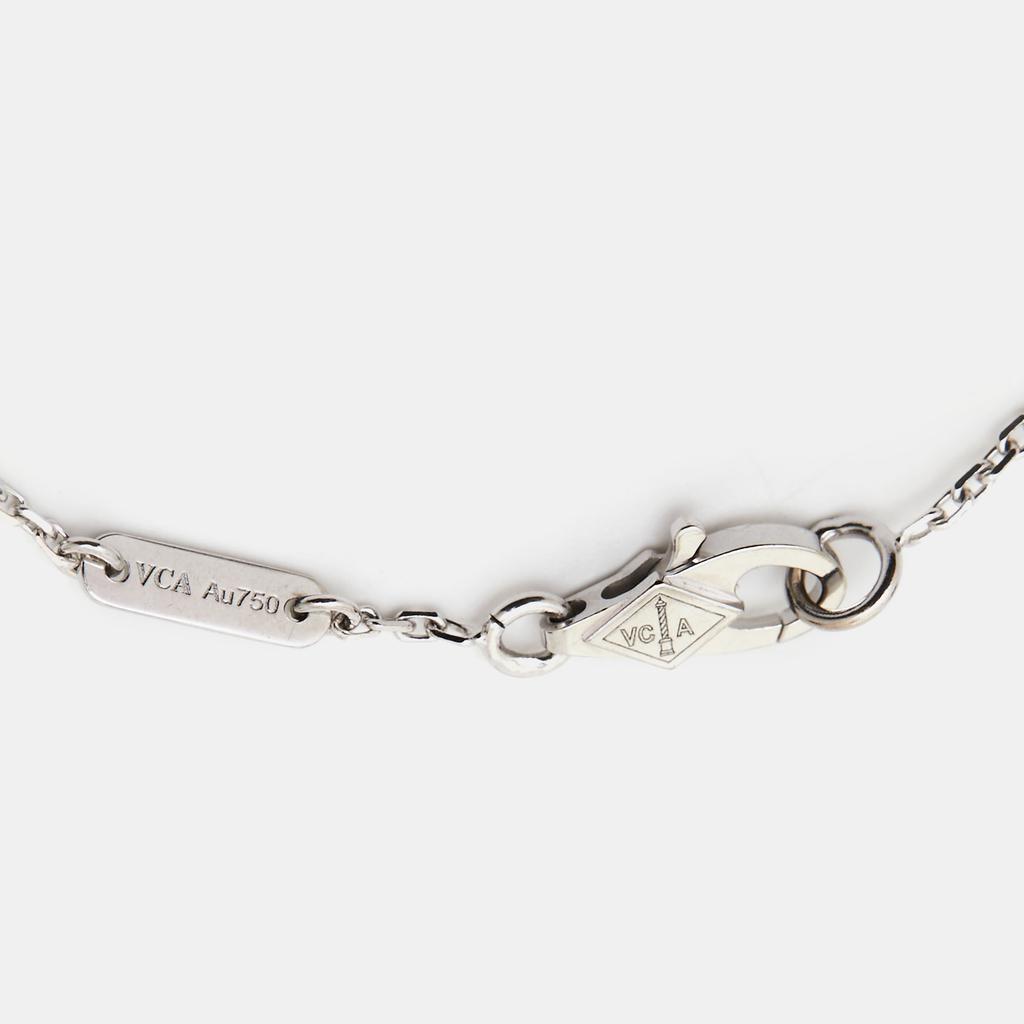 商品[二手商品] Van Cleef & Arpels|Van Cleef & Arpels Mini Frivole Diamond 18k White Gold Bracelet,价格¥24133,第6张图片详细描述