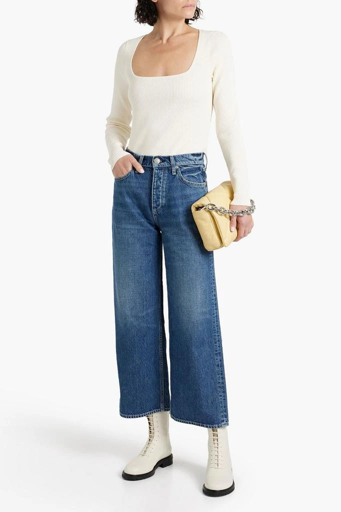 商品Rag & Bone|Andi cropped high-rise wide-leg jeans,价格¥387,第2张图片详细描述