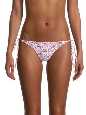 商品Ganni|Floral String Bikini Bottom,价格¥198,第1张图片