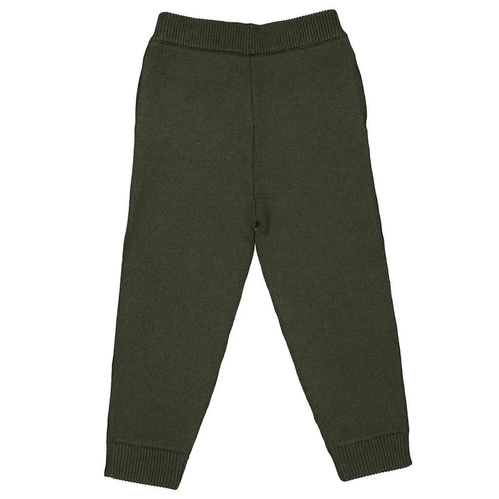 商品Burberry|Burberry Boys Moss Green Soft Wool Yarn Trousers, Size 12Y,价格¥548-¥968,第2张图片详细描述