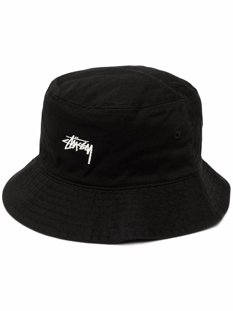 商品STUSSY|STUSSY - Logo Cotton Bucket Hat,价格¥491,第1张图片