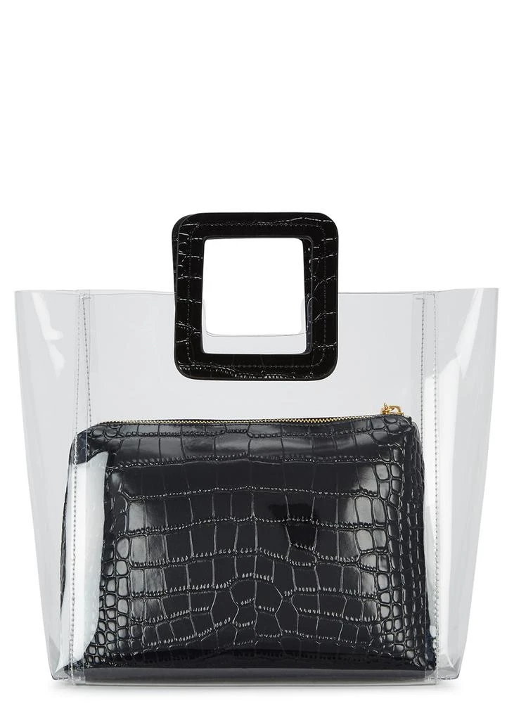 商品Staud|Shirley PVC and crocodile-effect leather tote,价格¥1133,第2张图片详细描述