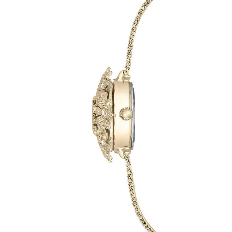 商品Anne Klein|Women's Gold-Tone Stainless Steel Mesh Bracelet Watch 24mm,价格¥815,第3张图片详细描述