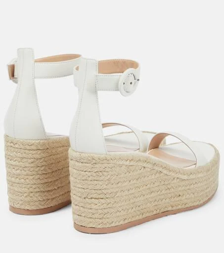 商品Gianvito Rossi|Portofino leather espadrille wedges,价格¥4634,第3张图片详细描述
