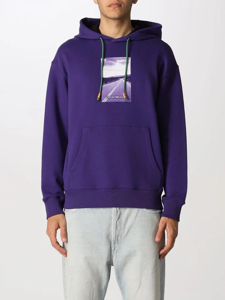 商品Emporio Armani|Emporio Armani Surfer Sustainable Capsule hoodie,价格¥1089,第1张图片