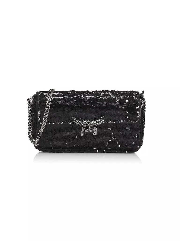 商品MCM|Mini Himmel Sequined Shoulder Bag,价格¥8005,第4张图片详细描述