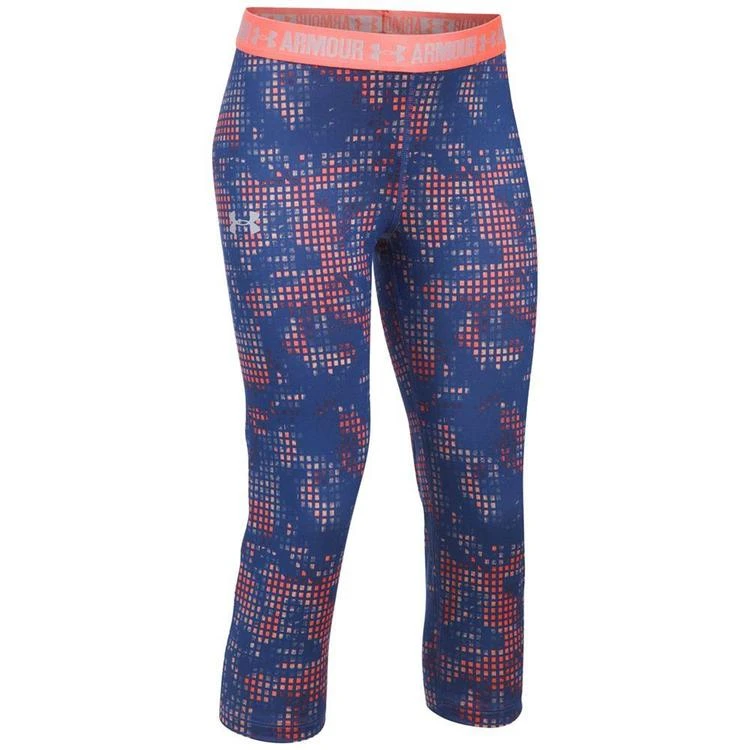 商品Under Armour|HeatGear® Printed Armour Capri Leggings, Big Girls (7-16),价格¥262,第1张图片