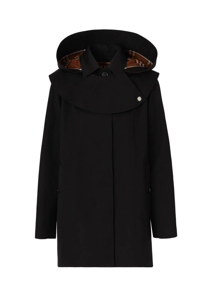 商品Burberry|Detachable hood cotton gabardine car coat,价格¥17169,第1张图片