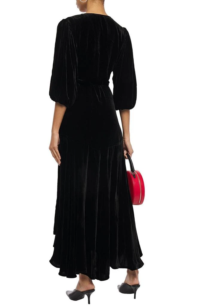 商品Ganni|Aldine velvet maxi wrap dress,价格¥1126,第3张图片详细描述