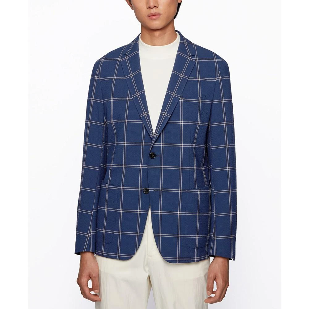 商品Hugo Boss|BOSS Men's Seersucker Slim-Fit Jacket,价格¥2388,第1张图片