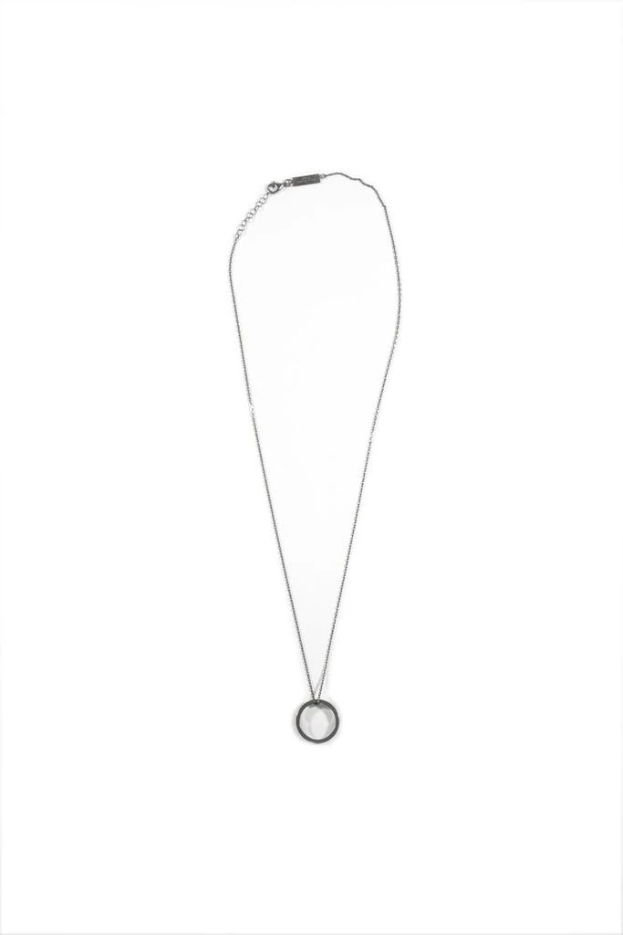 商品MAISON MARGIELA|Maison Margiela Ring Pendant Logo Engraved Necklace,价格¥2518,第1张图片