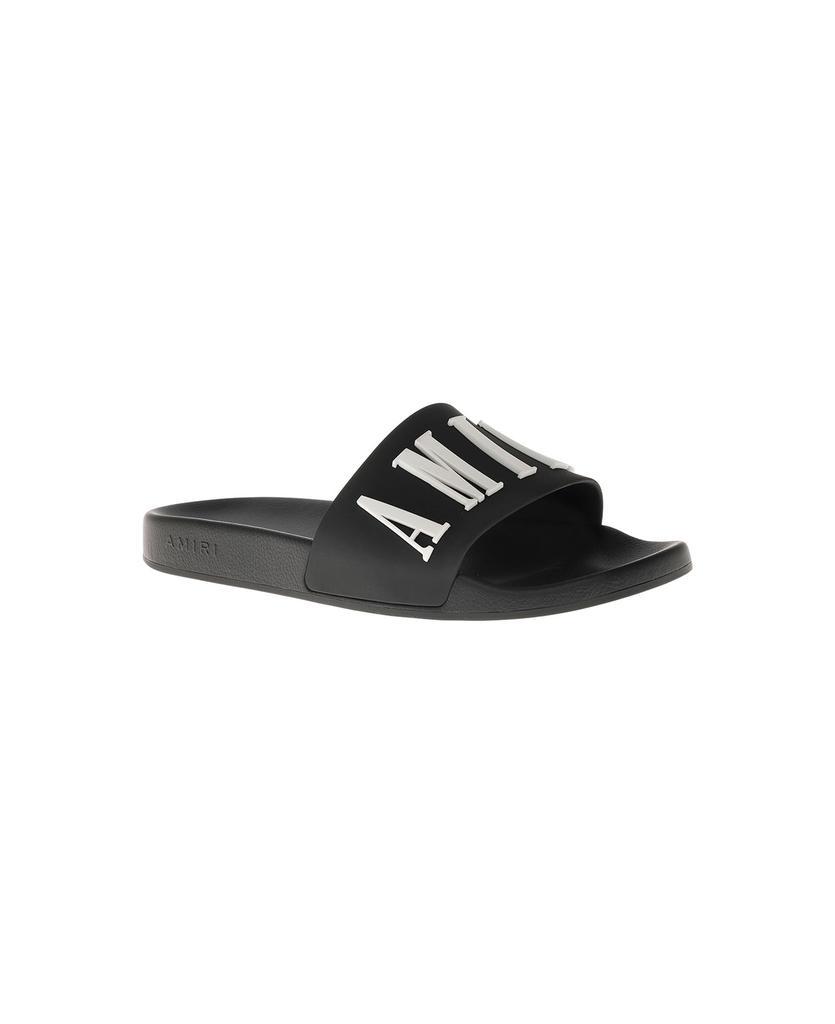 商品AMIRI|Rubber Slide Sandals With Logo,价格¥2438,第4张图片详细描述