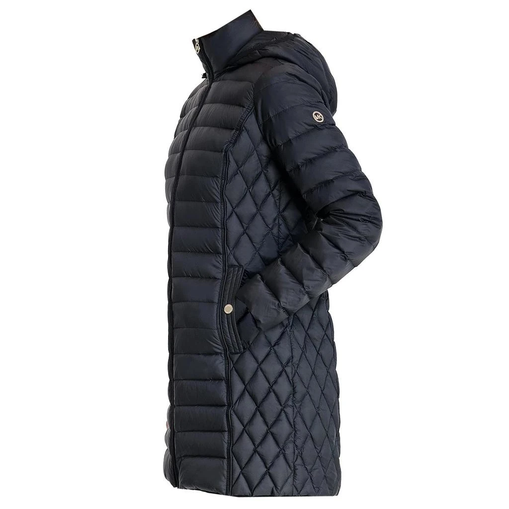 商品Michael Kors|Michael Michael Kors Women's Black Hooded Down Packable Jacket Coat with Removable Hood 3/4 Length Long,价格¥1272,第1张图片