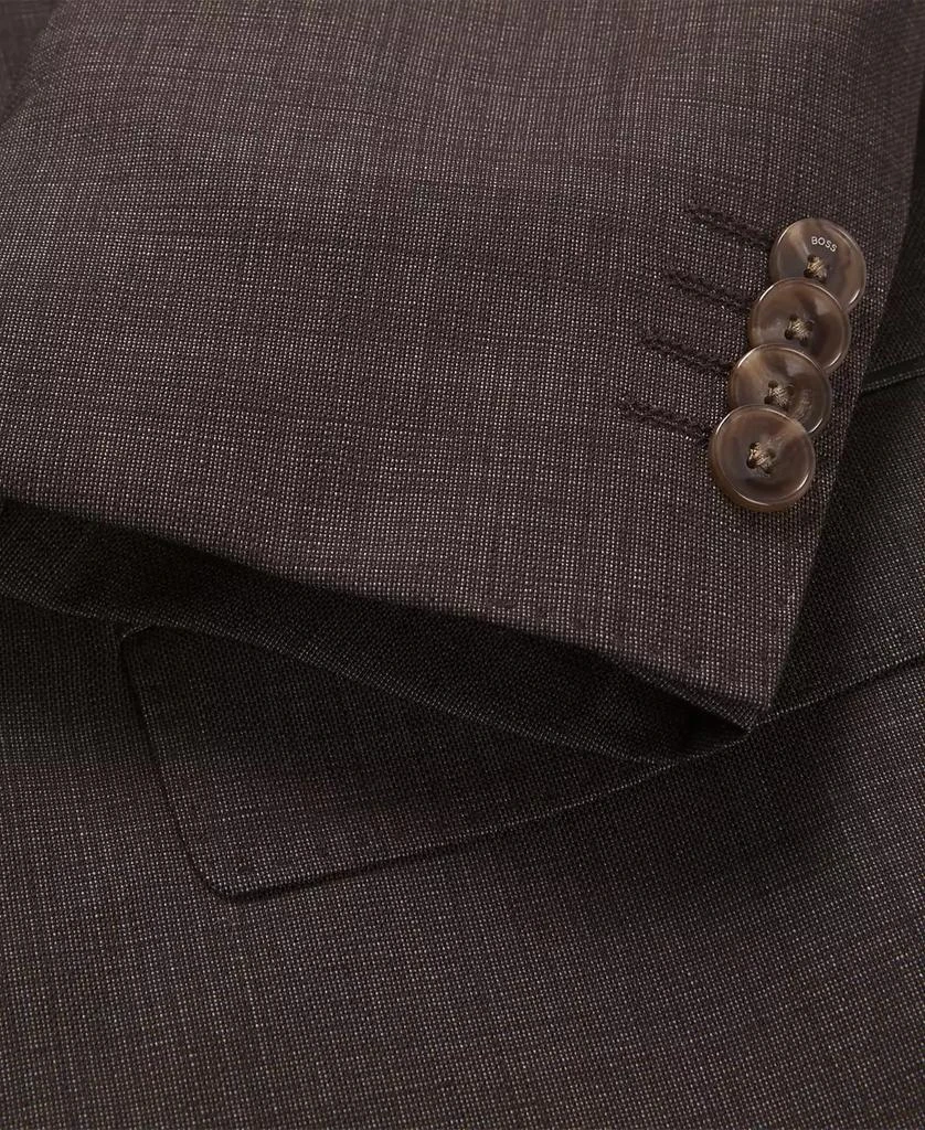 商品Hugo Boss|Men's Micro-Patterned Stretch Virgin Wool Slim-Fit Suit,价格¥4628,第2张图片详细描述