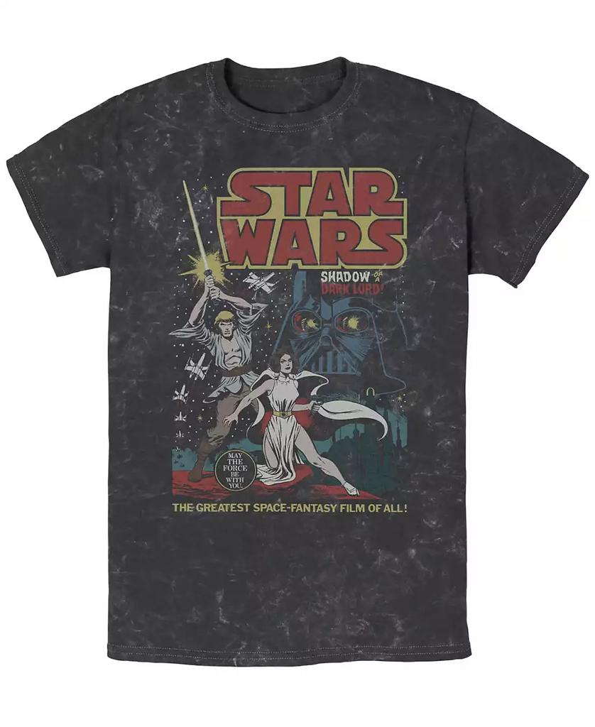 T-shirt de manga curta para homem Star Wars Great Space Fantasy com lavagem mineral image 2
