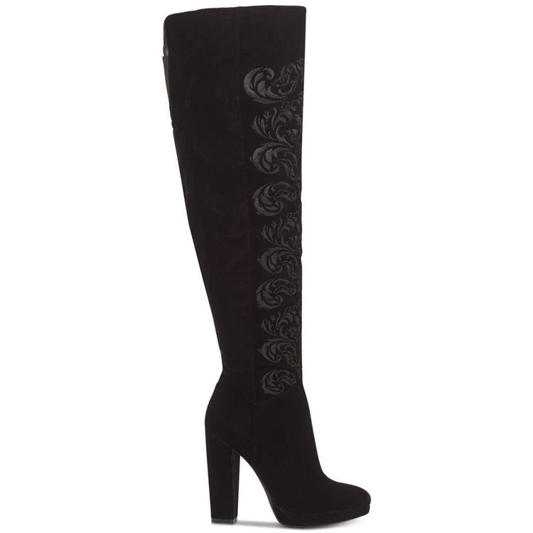 商品Jessica Simpson|Grizella Platform Velvet Over-The-Knee Boots,价格¥613,第2张图片详细描述