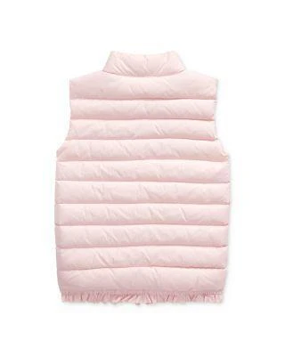 商品Ralph Lauren|Girls' Ruffle-Hem Down Vest - Big Kid,价格¥310,第2张图片详细描述