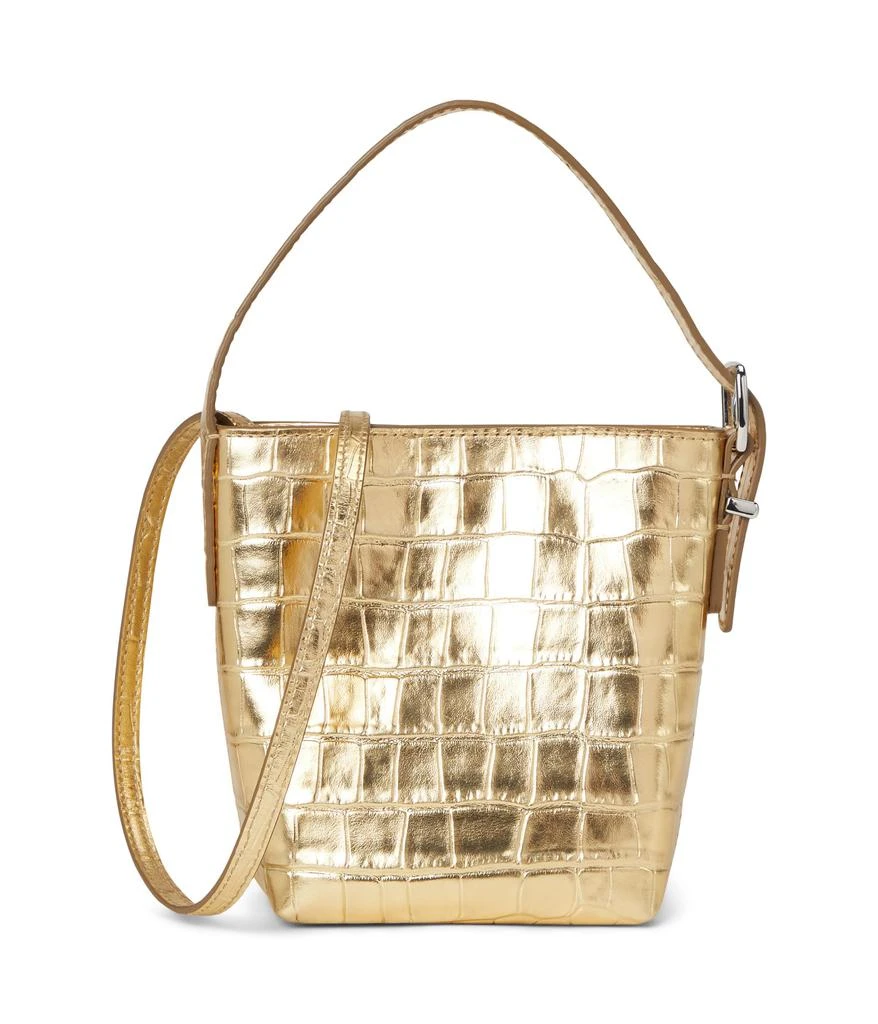 商品Madewell|Essentials Micro Bucket Metallic Croc,价格¥762,第1张图片