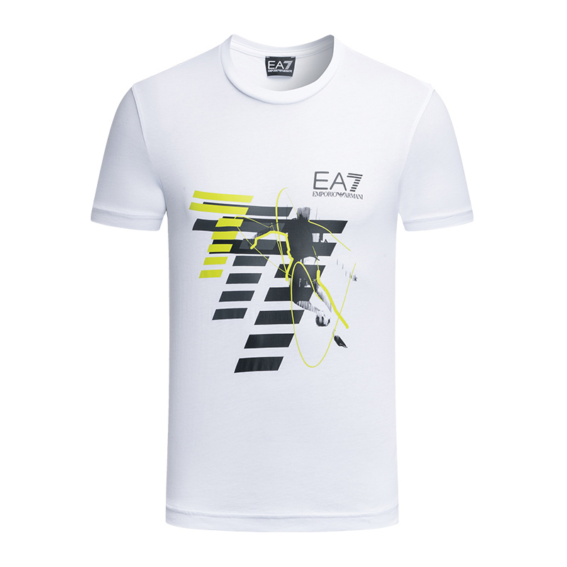 Emporio Armani 安普里奥 阿玛尼 男士白色印花短袖T恤 3ZPT48-PJM9Z-1100商品第1张图片规格展示
