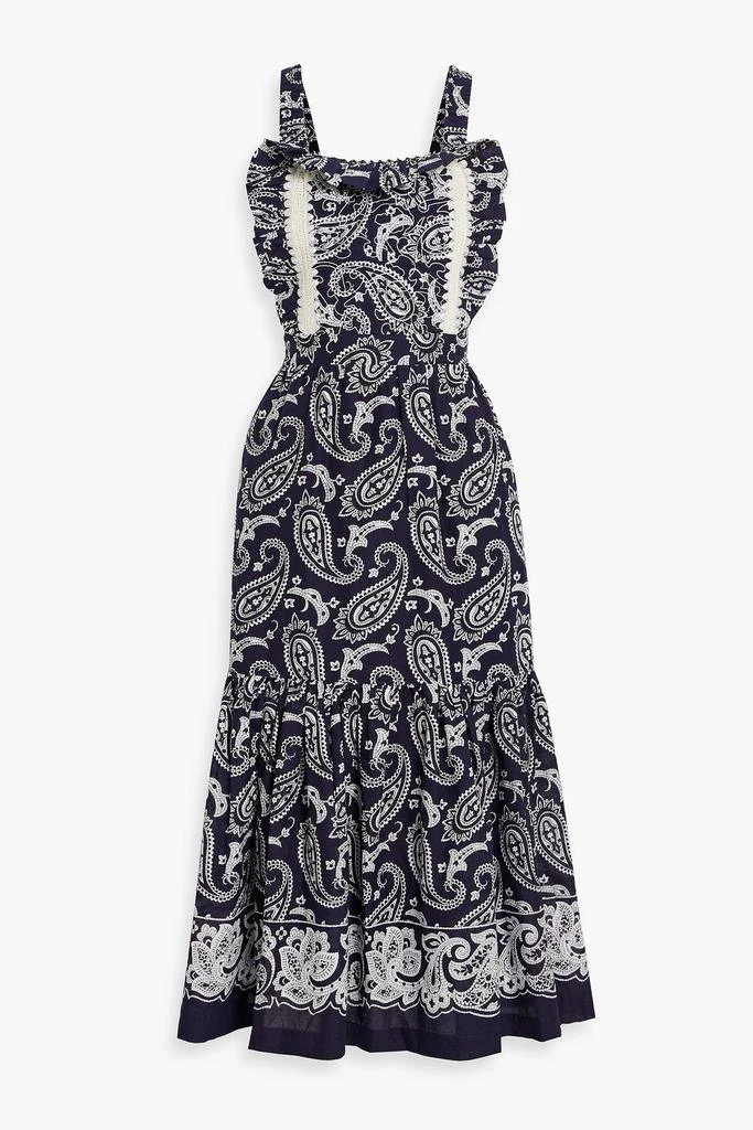 商品Sea|Theodora ruffled paisley-print cotton midi dress,价格¥962,第1张图片