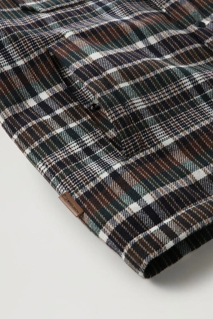 商品Woolrich|Alaskan Padded Check Overshirt in Recycled Italian Wool Blend - Men - Red,价格¥2503,第4张图片详细描述